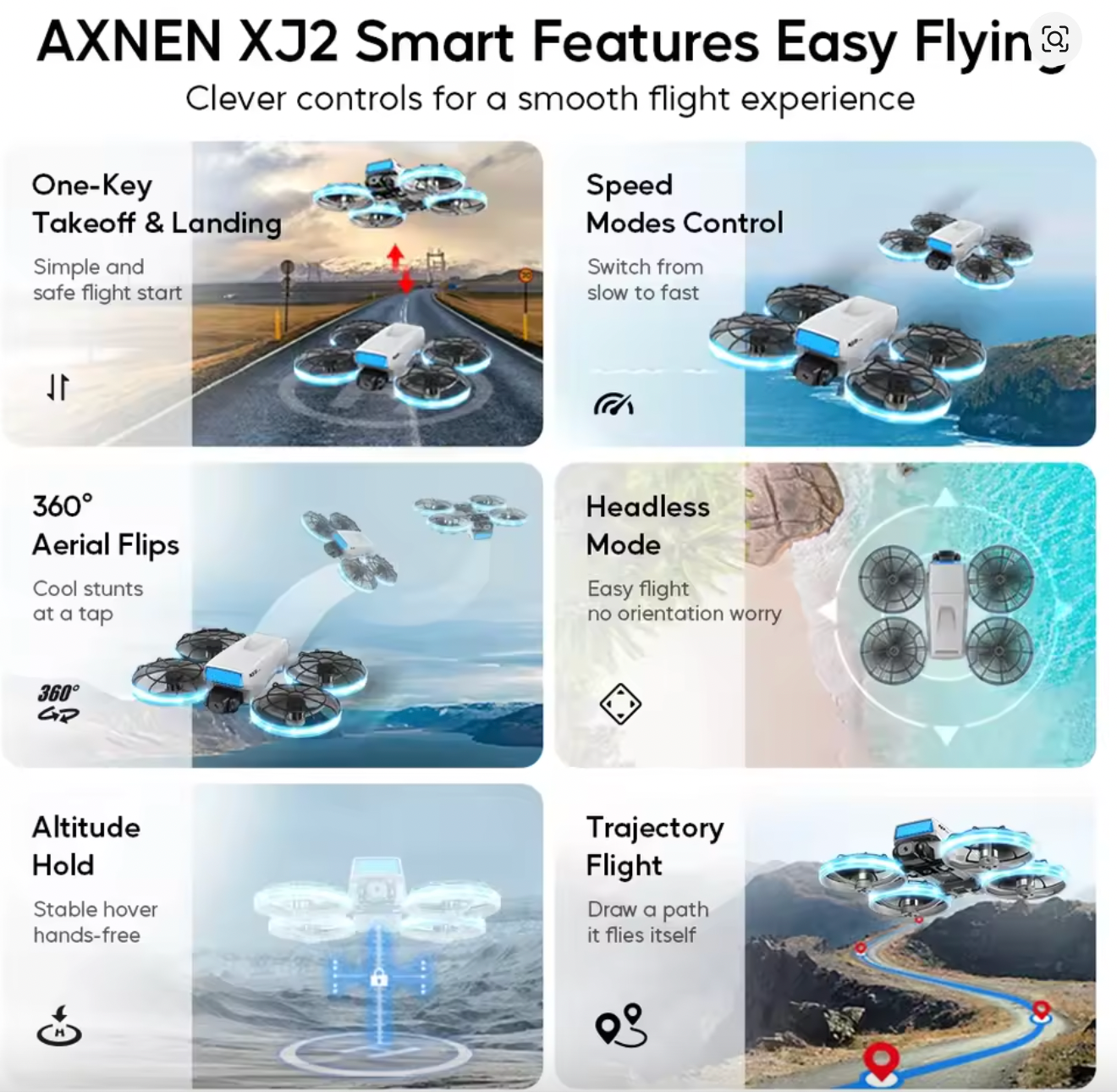 SkySnap™ Camera Drone with Built-In Screen – Fun Meets Flight for All Ages