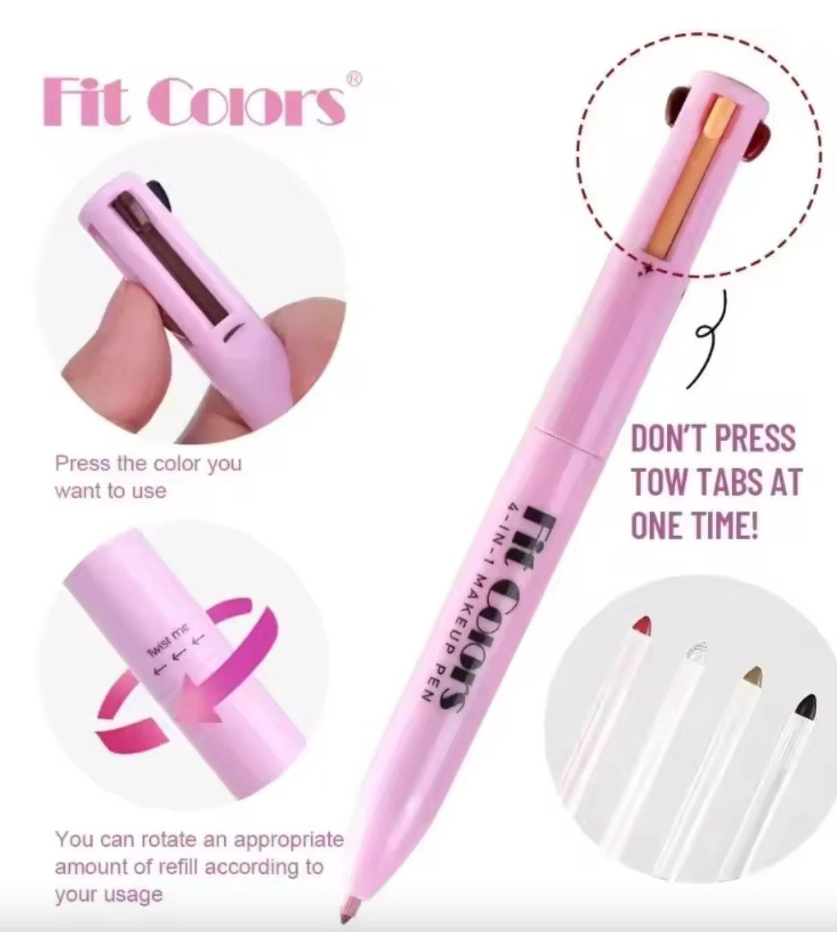 GlamStick™ 4-in-1 Makeup Pen