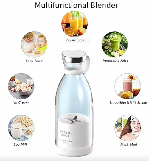 BlendMate™ Portable Blender Bottle
