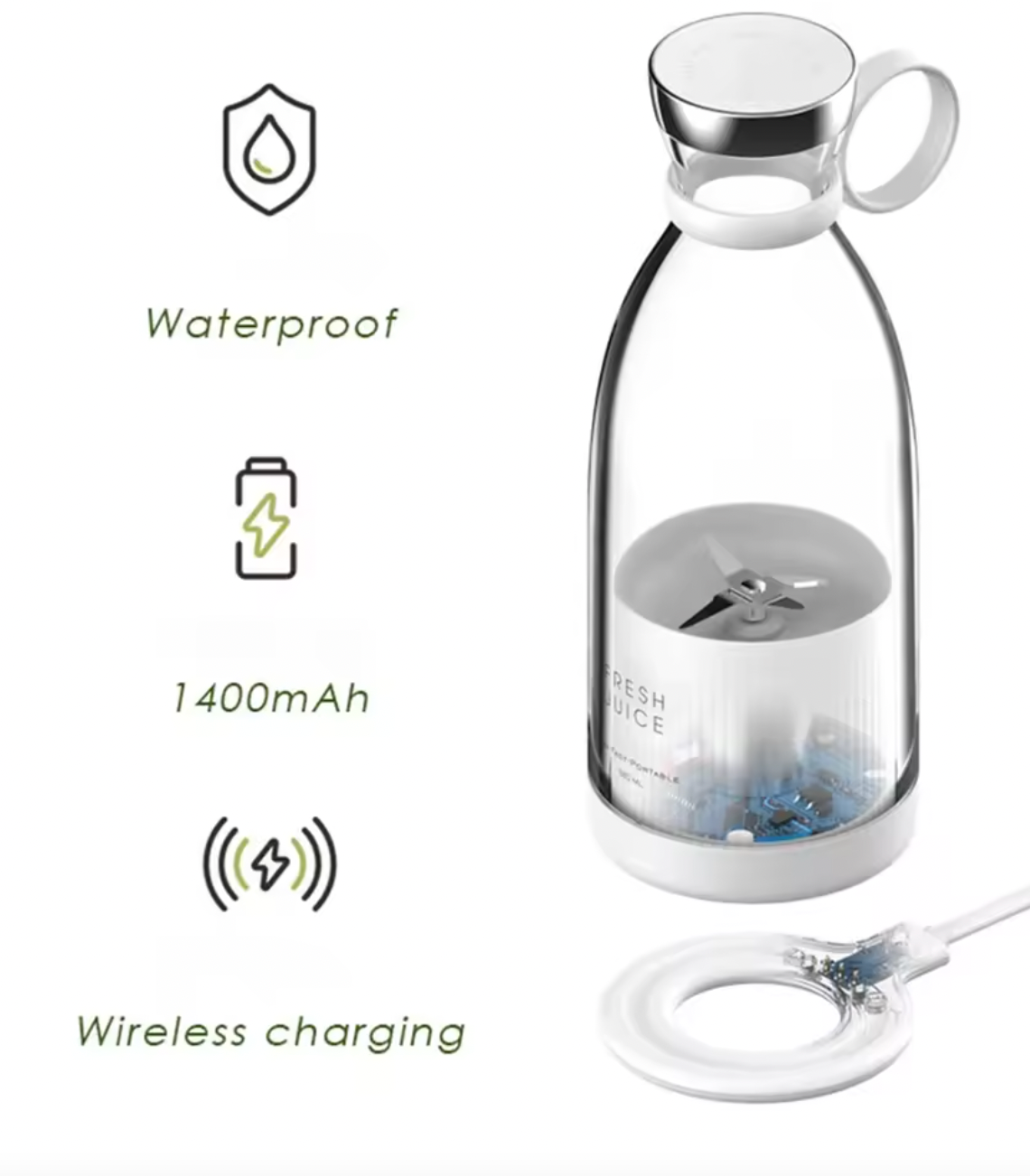 BlendMate™ Portable Blender Bottle